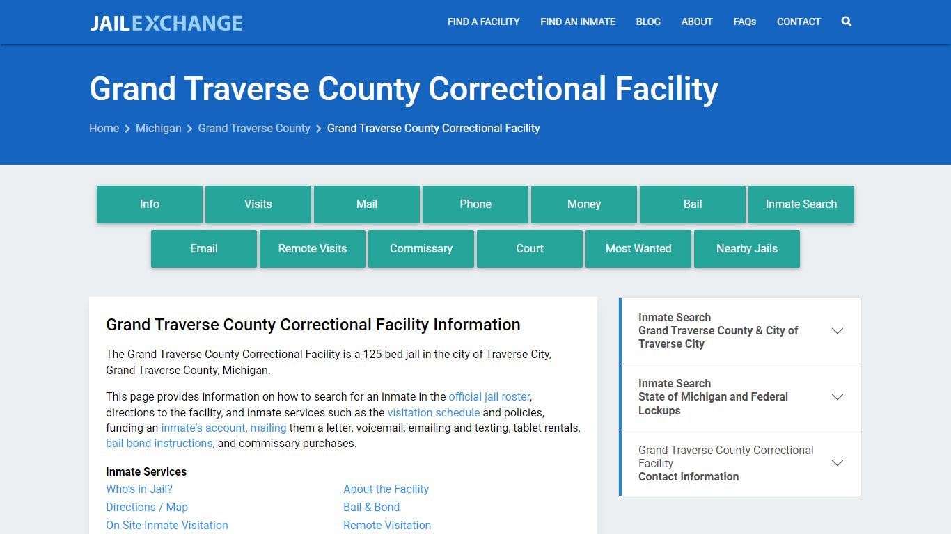 Grand Traverse County Correctional Facility - Jail Exchange